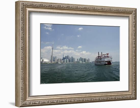 Lake Ontario Skyline, Sightseeing Paddlewheel Boat, Toronto, Ontario, Canada-Cindy Miller Hopkins-Framed Photographic Print