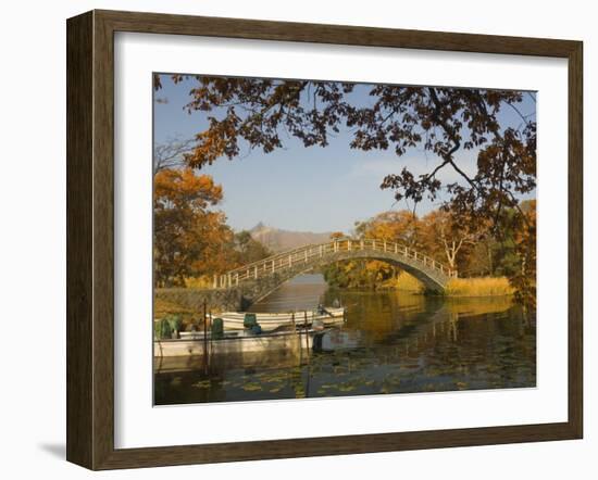 Lake Onuma and Mount Komaga-Dake, Onuma Quasi-National Park, Hokkaido, Japan-Schlenker Jochen-Framed Photographic Print