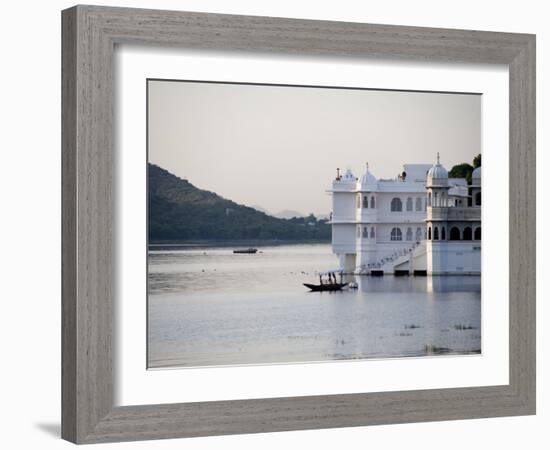 Lake Palace at Sunrise, Udaipur, Rajasthan, India, Asia-Annie Owen-Framed Photographic Print