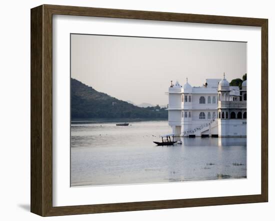 Lake Palace at Sunrise, Udaipur, Rajasthan, India, Asia-Annie Owen-Framed Photographic Print