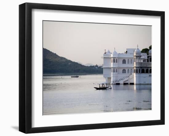 Lake Palace at Sunrise, Udaipur, Rajasthan, India, Asia-Annie Owen-Framed Photographic Print