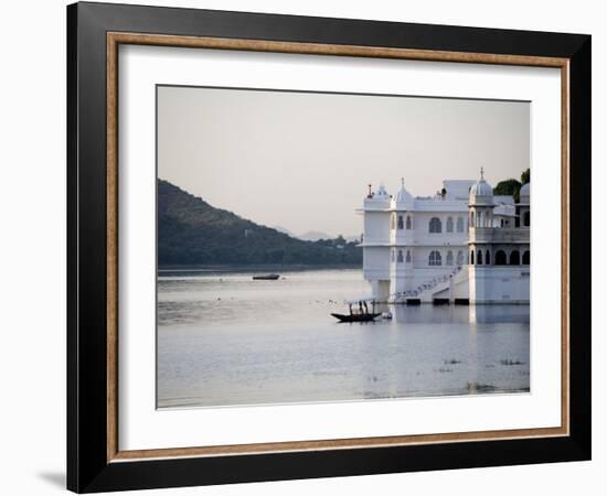 Lake Palace at Sunrise, Udaipur, Rajasthan, India, Asia-Annie Owen-Framed Photographic Print