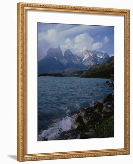 Lake Pehoe, Torres Del Paine National Park, Patagonia, Chile-Natalie Tepper-Framed Photo