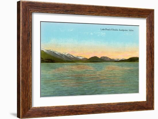 Lake Pend d'Oreille, Sandpoint, Idaho-null-Framed Art Print