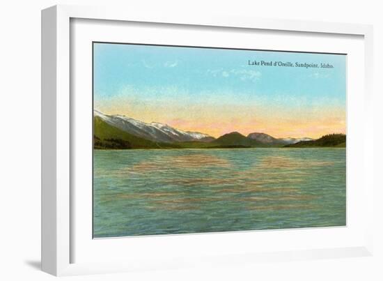 Lake Pend d'Oreille, Sandpoint, Idaho-null-Framed Art Print