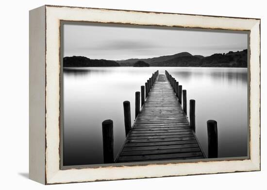 Lake Pier-null-Framed Premier Image Canvas