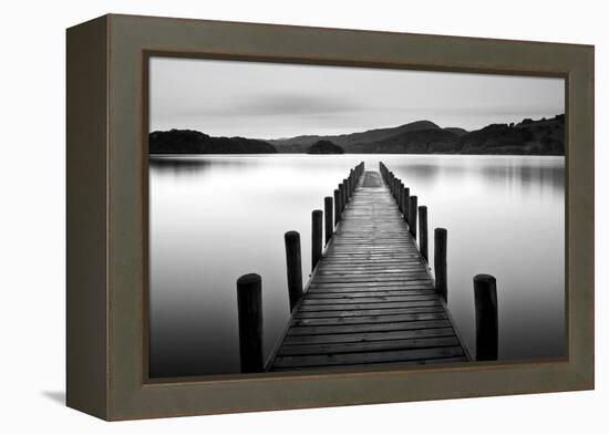 Lake Pier-null-Framed Premier Image Canvas