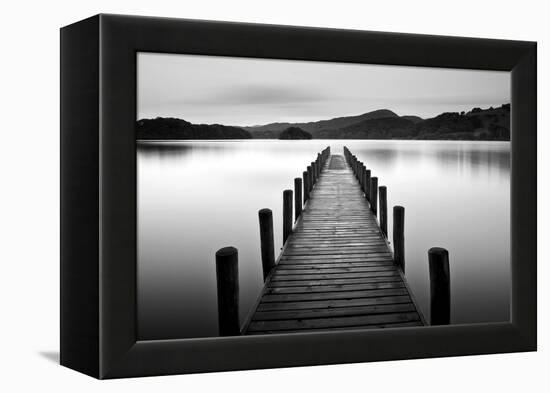 Lake Pier-null-Framed Premier Image Canvas