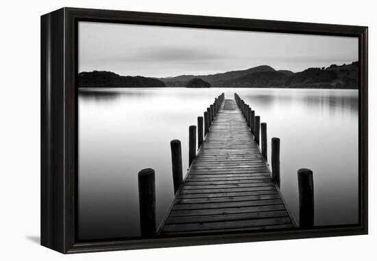 Lake Pier-null-Framed Premier Image Canvas