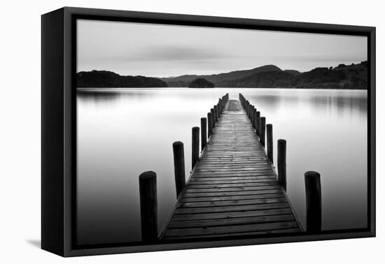 Lake Pier-null-Framed Premier Image Canvas