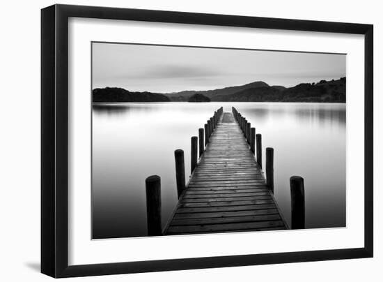 Lake Pier-null-Framed Premium Photographic Print