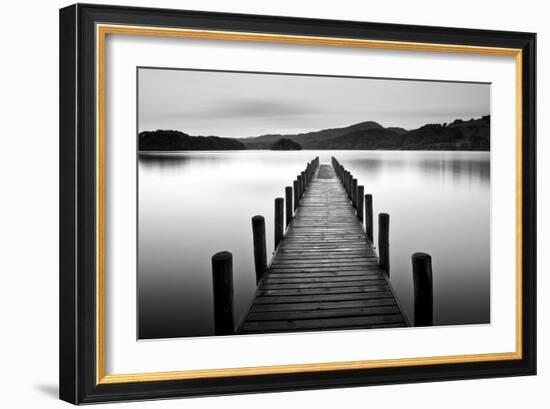 Lake Pier-null-Framed Premium Photographic Print