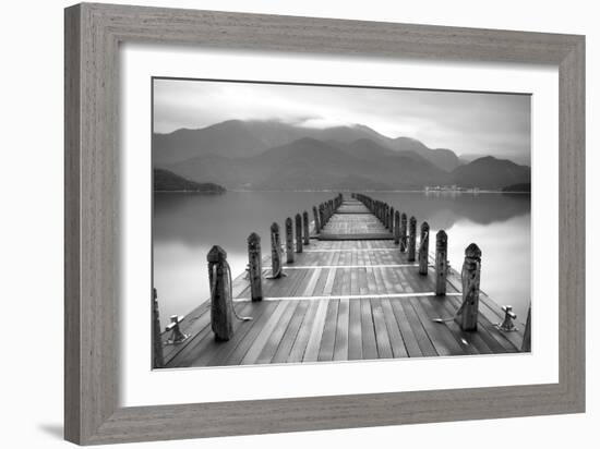 Lake Pier-PhotoINC-Framed Photographic Print