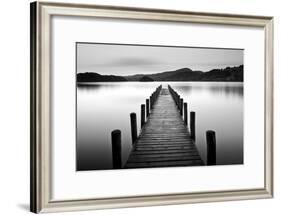 Lake Pier-null-Framed Photographic Print