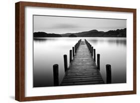 Lake Pier-null-Framed Photographic Print