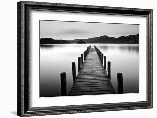 Lake Pier--Framed Photographic Print