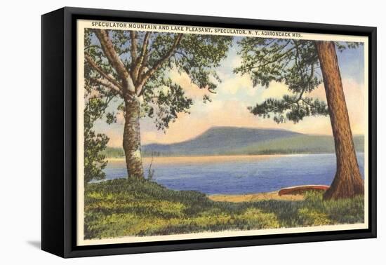 Lake Pleasant, Adirondack Mountains, New York-null-Framed Stretched Canvas