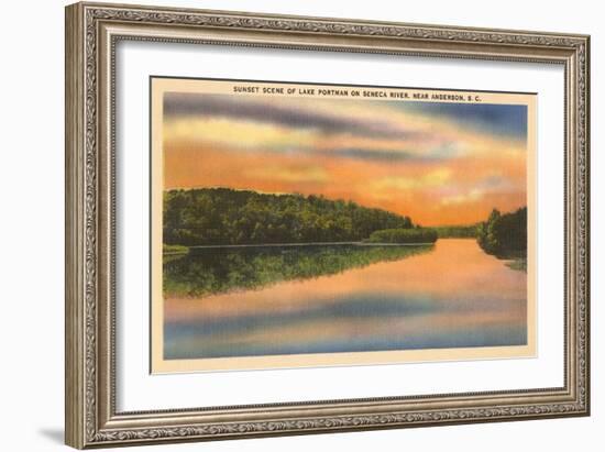 Lake Portman, Anderson, South Carolina-null-Framed Art Print
