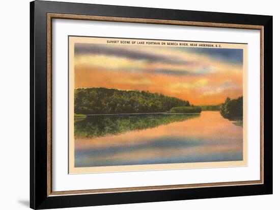 Lake Portman, Anderson, South Carolina-null-Framed Art Print