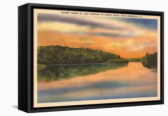 Lake Portman, Anderson, South Carolina-null-Framed Stretched Canvas