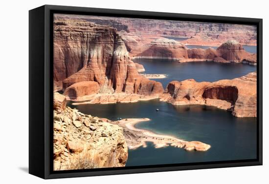 Lake Powell and Glen Canyon in Arizona, USA-videowokart-Framed Premier Image Canvas