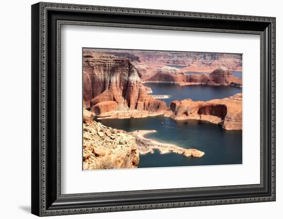 Lake Powell and Glen Canyon in Arizona, USA-videowokart-Framed Photographic Print