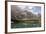 Lake Prags, Prags Dolomites, South Tyrol, Italy: The Mountains And Trees Refelcting On The Lake-Axel Brunst-Framed Photographic Print