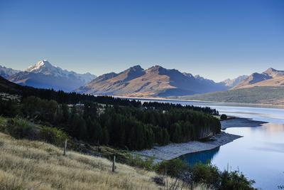 Lake Pukaki Mount Cook National Park South Island New Zealand Pacific Photographic Print Michael Runkel Art Com