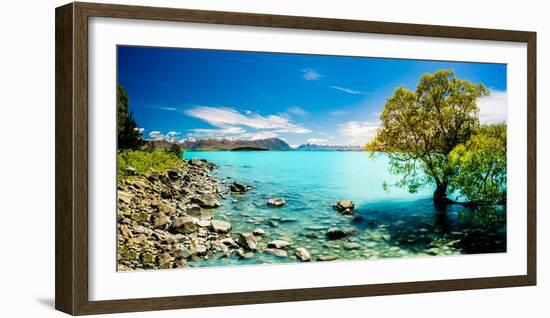 Lake Pukaki-Michael Xiao-Framed Photographic Print