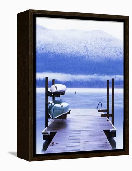 Lake Quinault, Olympic National Park, Unesco World Heritage Site, Washington State, USA-Aaron McCoy-Framed Premier Image Canvas