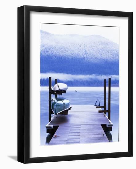 Lake Quinault, Olympic National Park, Unesco World Heritage Site, Washington State, USA-Aaron McCoy-Framed Photographic Print