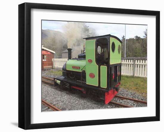 Lake Railway, Station, Llanberis, Gwynedd, Snowdonia, North Wales, Wales, United Kingdom, Europe-Wendy Connett-Framed Photographic Print