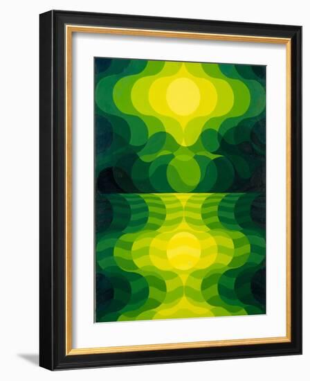 Lake Reflecting Moonlight, 1989-Emil Parrag-Framed Giclee Print