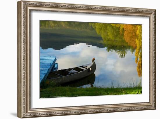 Lake Reflection-Sally Linden-Framed Art Print