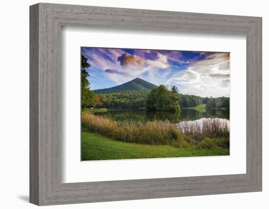 Lake reflections, Peaks Of Otter, Blue Ridge Parkway, Smoky Mountains, USA.-Anna Miller-Framed Photographic Print