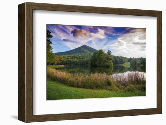 Lake reflections, Peaks Of Otter, Blue Ridge Parkway, Smoky Mountains, USA.-Anna Miller-Framed Photographic Print