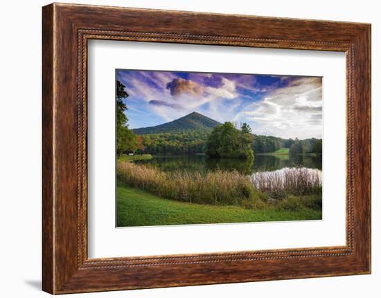 Lake reflections, Peaks Of Otter, Blue Ridge Parkway, Smoky Mountains, USA.-Anna Miller-Framed Photographic Print