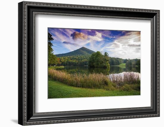 Lake reflections, Peaks Of Otter, Blue Ridge Parkway, Smoky Mountains, USA.-Anna Miller-Framed Photographic Print