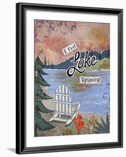 Lake Relaxing-Let Your Art Soar-Framed Giclee Print