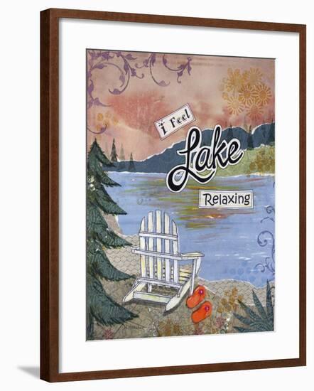 Lake Relaxing-Let Your Art Soar-Framed Giclee Print