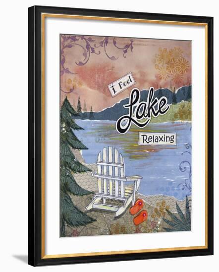 Lake Relaxing-Let Your Art Soar-Framed Giclee Print