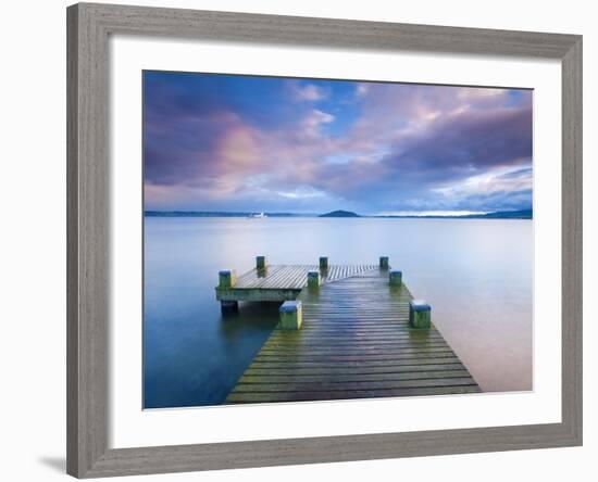 Lake Rotorua, North Island, New Zealand, Pacific-Ben Pipe-Framed Photographic Print