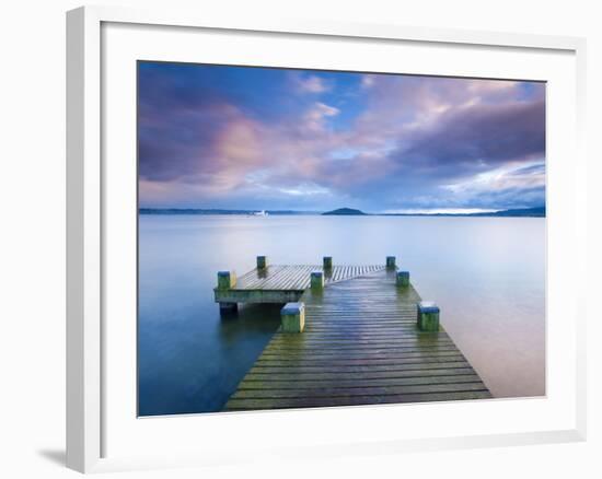 Lake Rotorua, North Island, New Zealand, Pacific-Ben Pipe-Framed Photographic Print