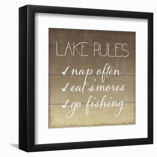 Lake Rules-Sparx Studio-Framed Art Print