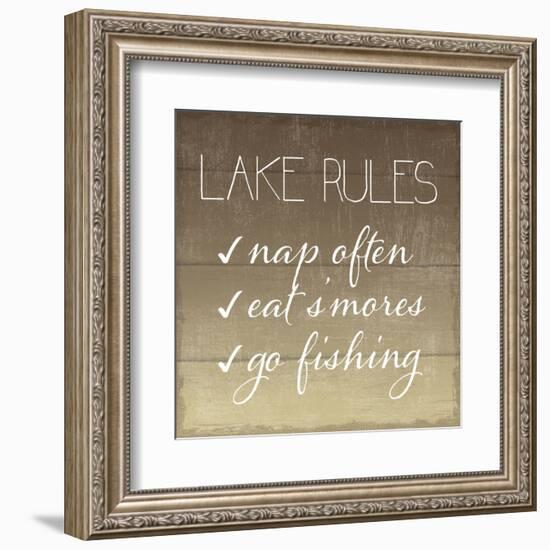 Lake Rules-Sparx Studio-Framed Art Print