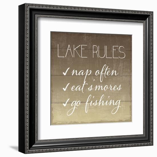 Lake Rules-Sparx Studio-Framed Art Print