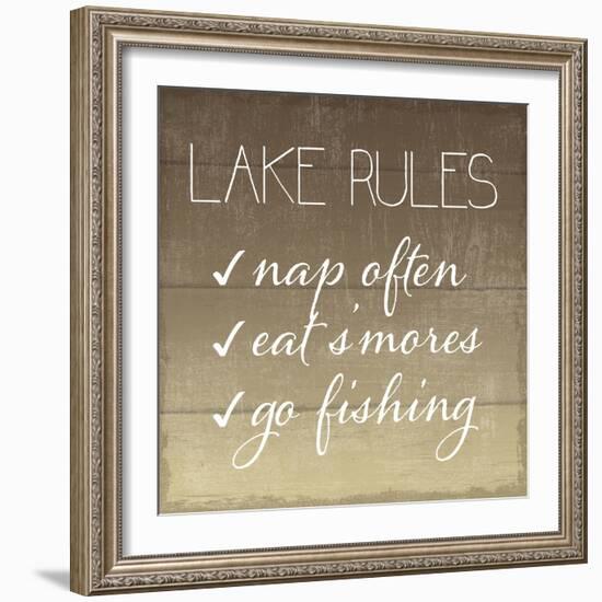 Lake Rules-Sparx Studio-Framed Art Print