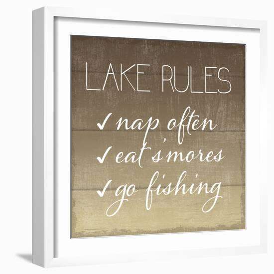 Lake Rules-Sparx Studio-Framed Art Print
