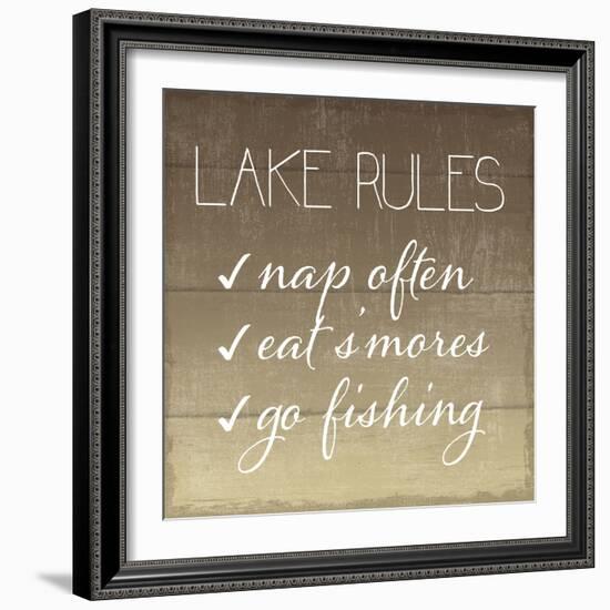 Lake Rules-Sparx Studio-Framed Art Print