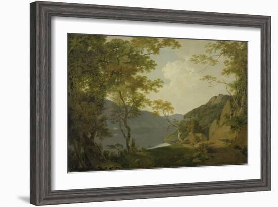 Lake Scene, 1790-Joseph Wright of Derby-Framed Giclee Print